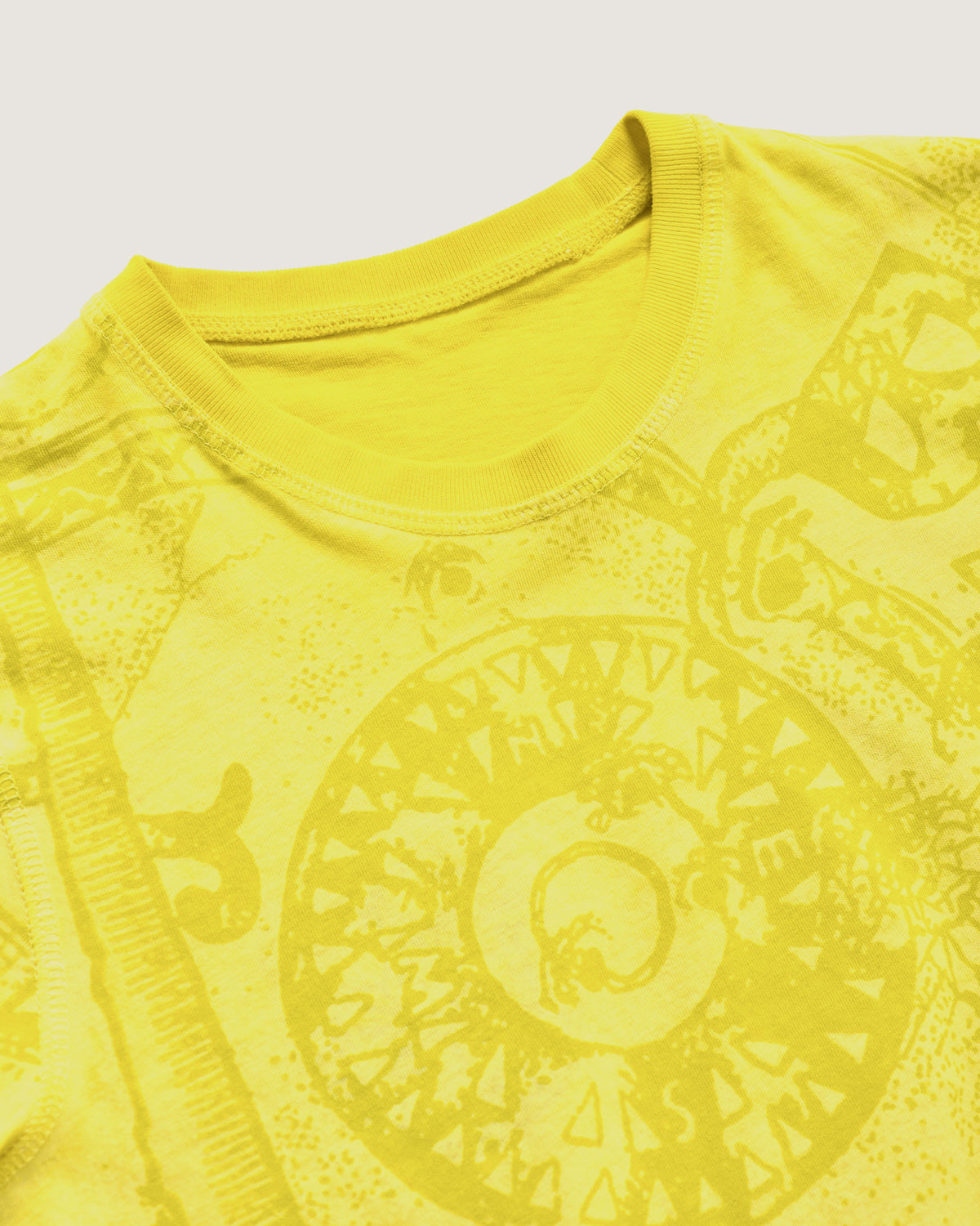 Child | Doubleface t-shirt "Quarter Logo" acid green color