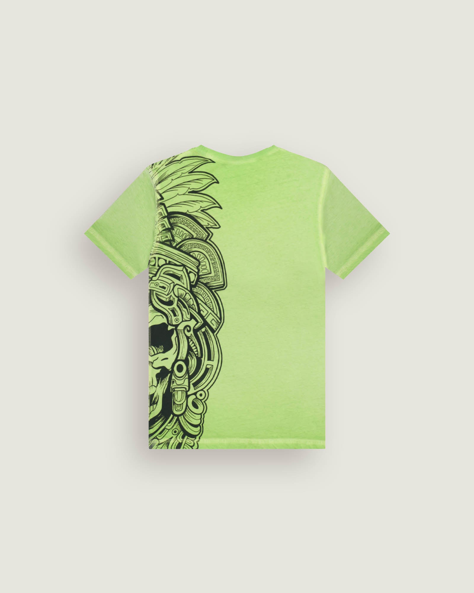 Child | Doubleface t-shirt "Aztec Mask" Color Lime