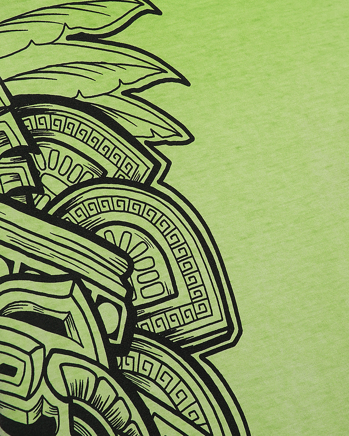 Child | Doubleface t-shirt "Aztec Mask" Color Lime
