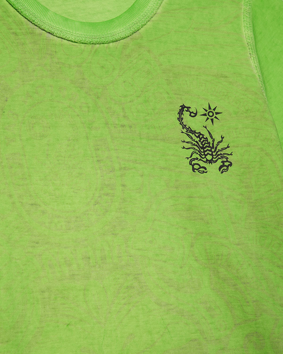 Child | Doubleface t-shirt "Aztec Mask" Color Lime