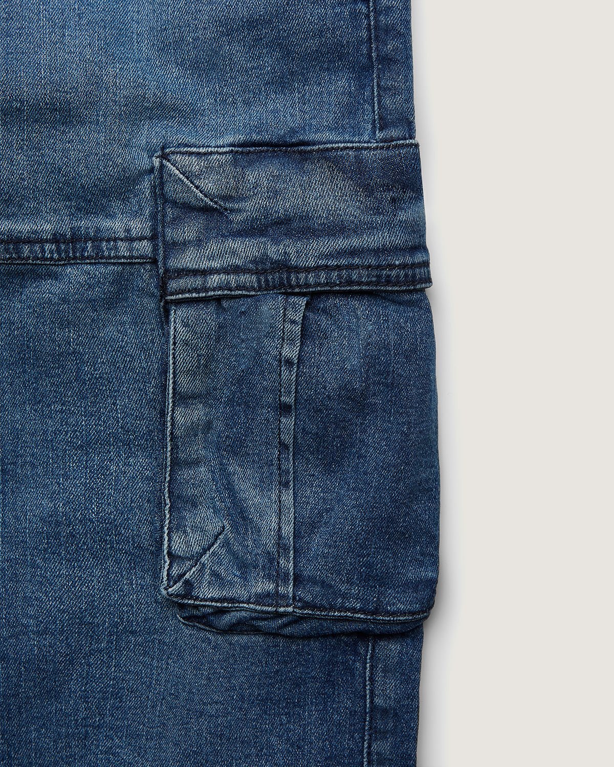 Pantaloni jogger cargo in denim bambino - Scorpion Bay