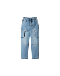 Pantaloni jogger cargo in denim bambino - Scorpion Bay