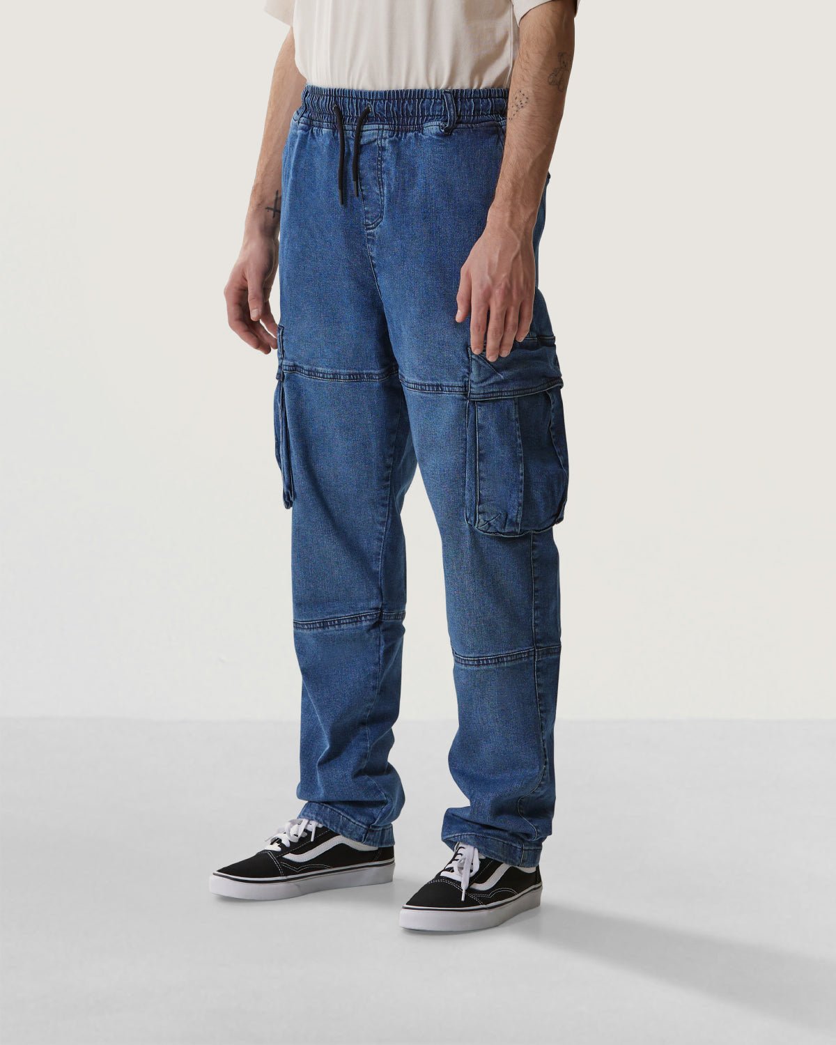 Pantaloni jogger cargo in denim uomo - Scorpion Bay