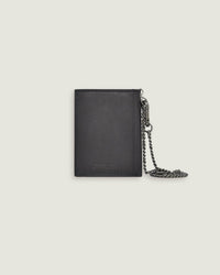 Portafoglio in pelle con catena e logo in metallo - Scorpion Bay