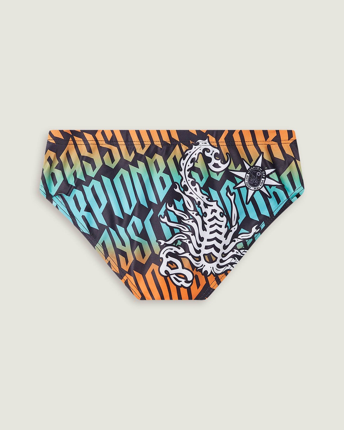 Slip mare stampato all over "Gothic lettering" bambino - Scorpion Bay