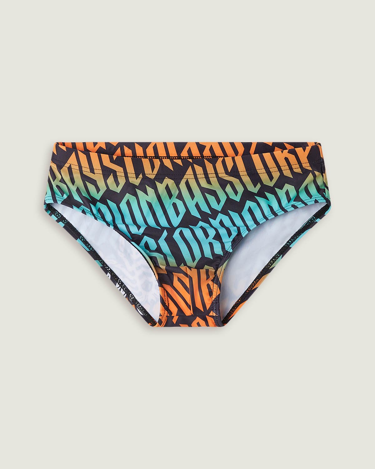 Slip mare stampato all over "Gothic lettering" bambino - Scorpion Bay