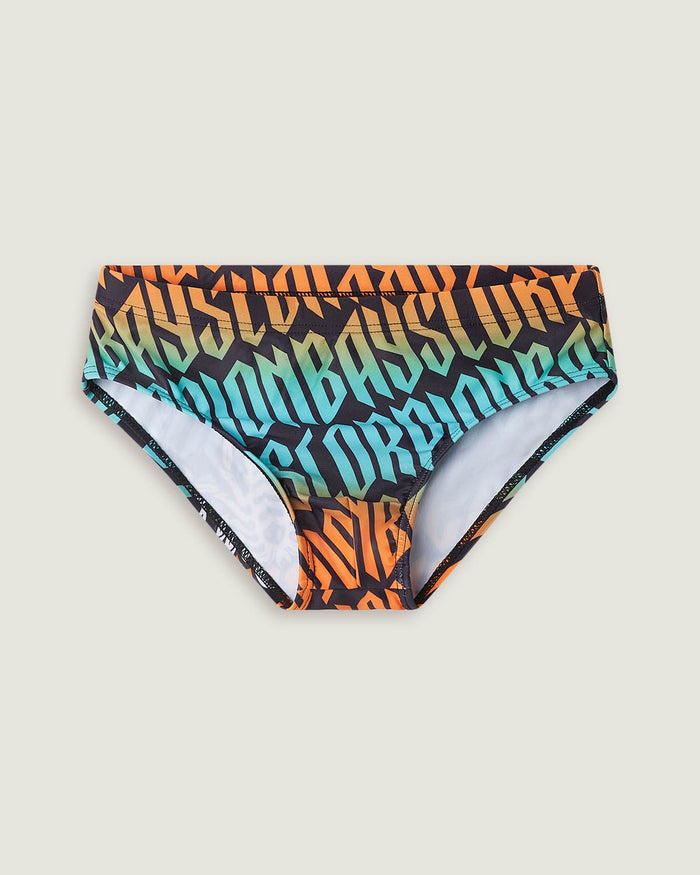 Slip mare stampato all over "Gothic lettering" bambino - Scorpion Bay