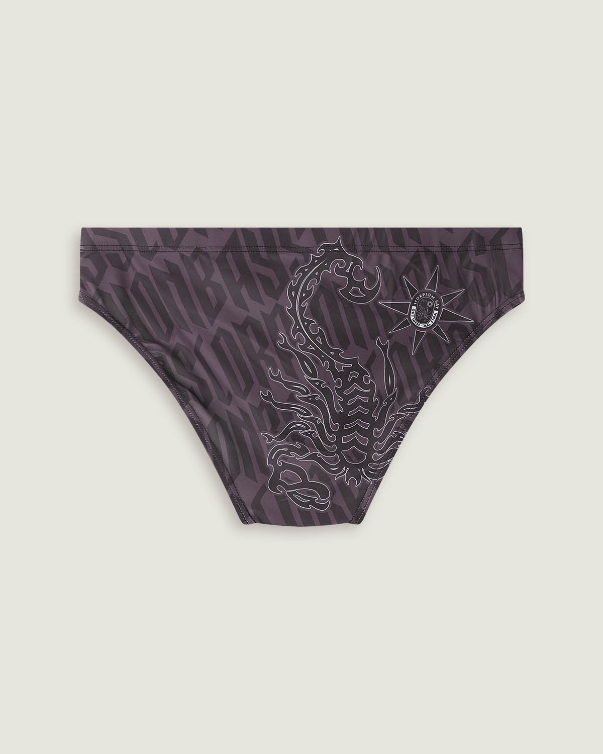 Slip mare stampato all over "Gothic lettering" uomo - Scorpion Bay