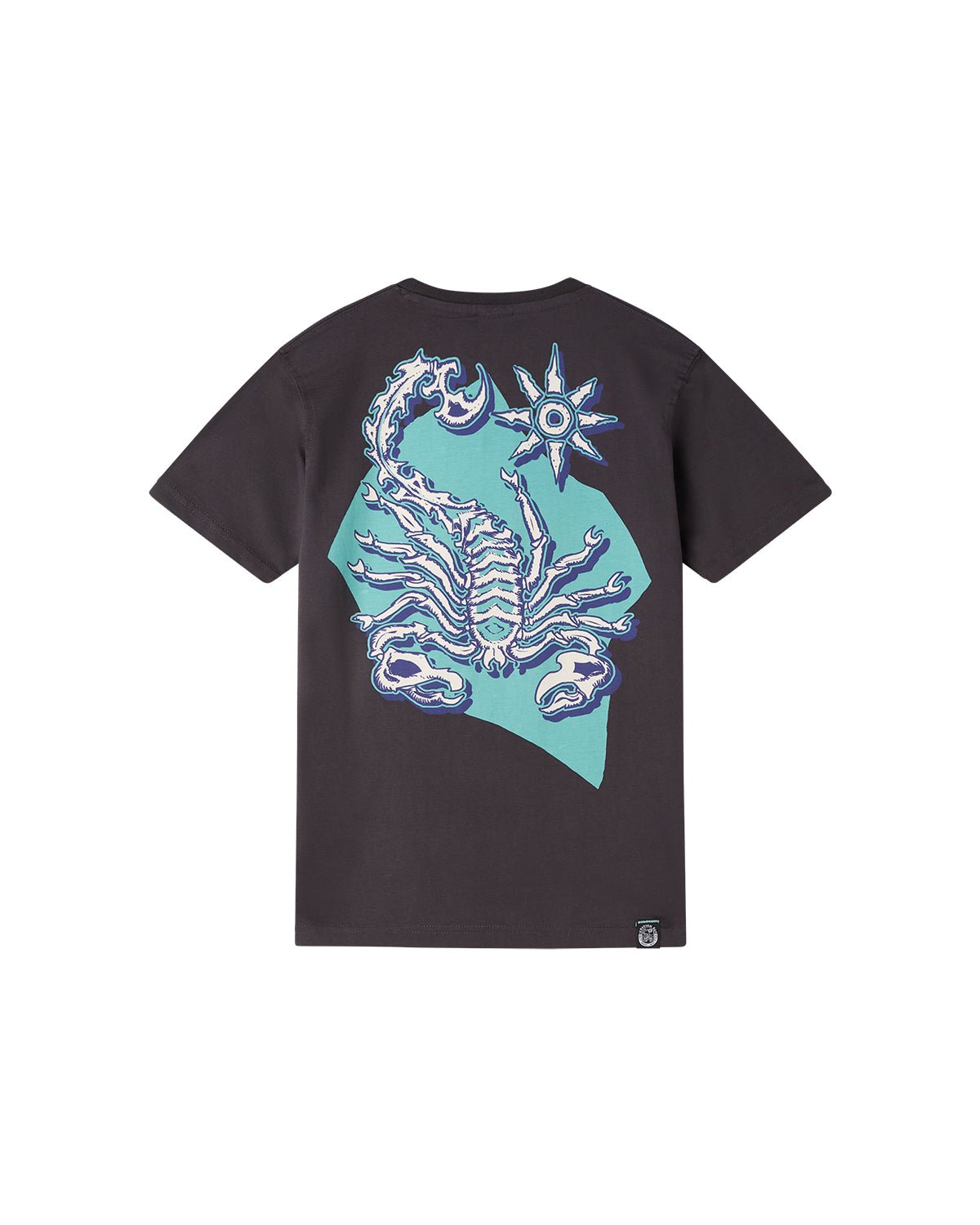 T-shirt girocollo manica corta con stampa sul petto T-shirt girocollo manica corta con stampa sul petto