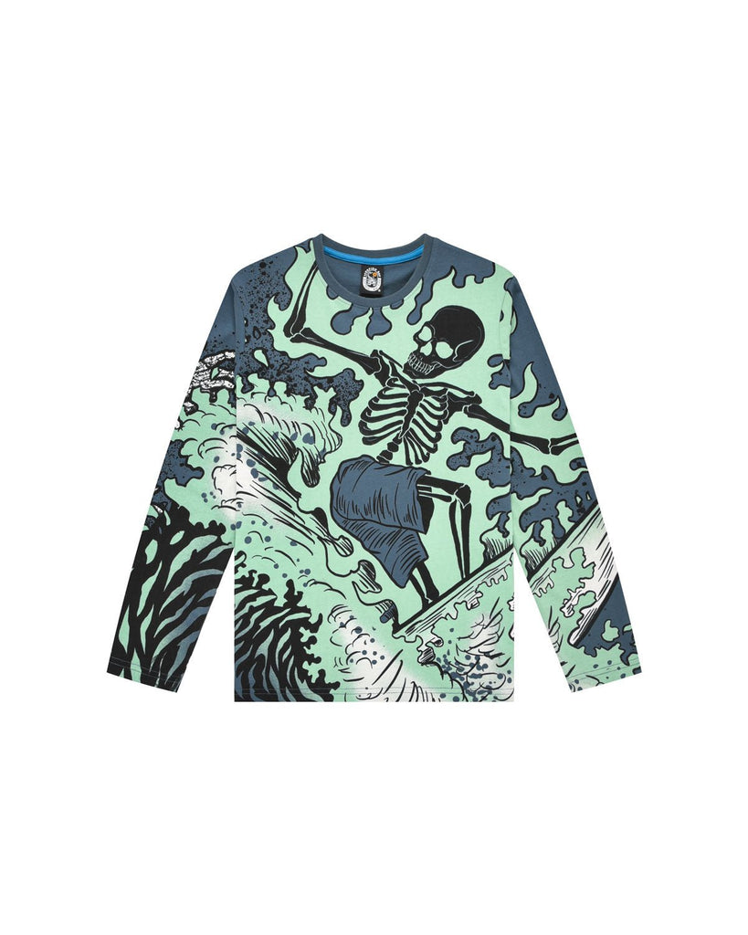 T-Shirt a manica lunga stampata 