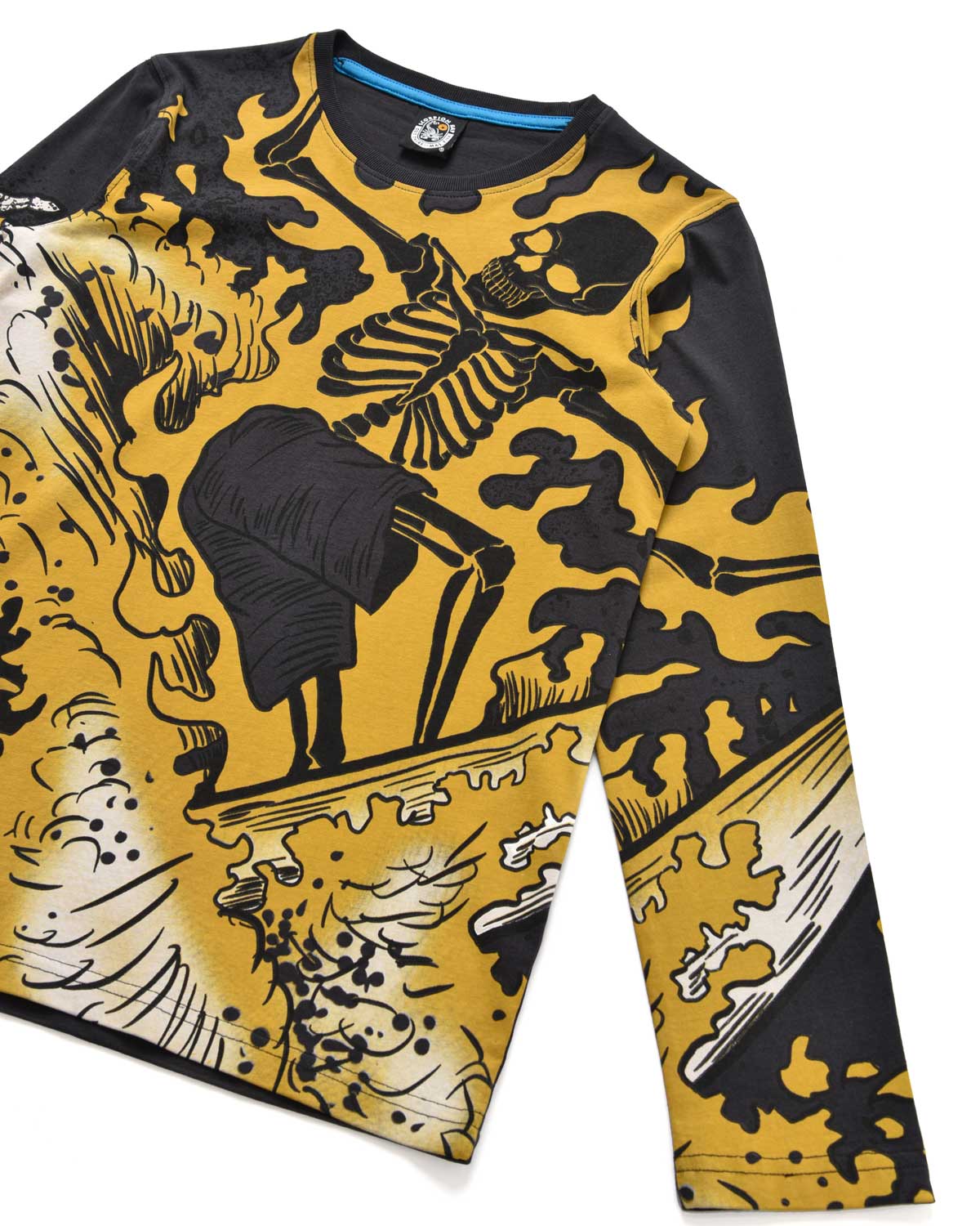 T-Shirt a manica lunga stampata "Hell Of A Surfer" bambino - Scorpion Bay