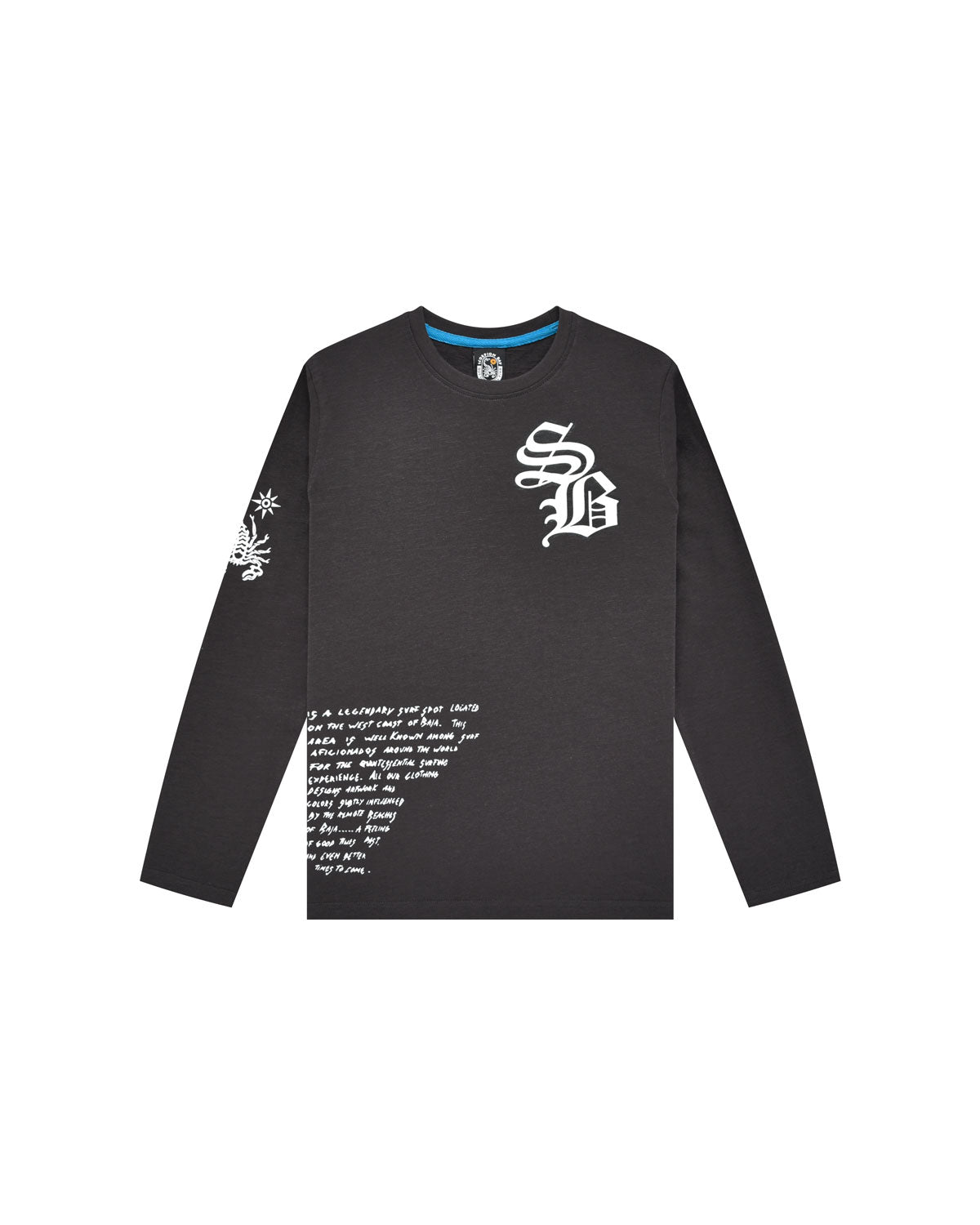 T-Shirt a manica lunga stampata "Robot Skull" bambino - Scorpion Bay
