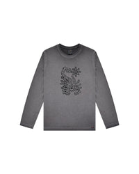 T-Shirt a manica lunga stampata "Surfing Robot" bambino - Scorpion Bay