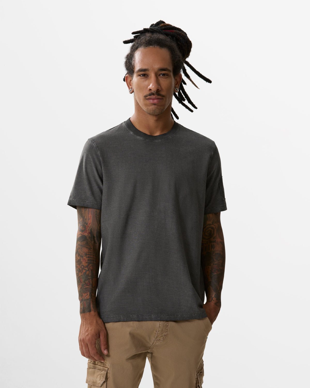 T-Shirt a maniche corte a coste "Essential" uomo - Scorpion Bay