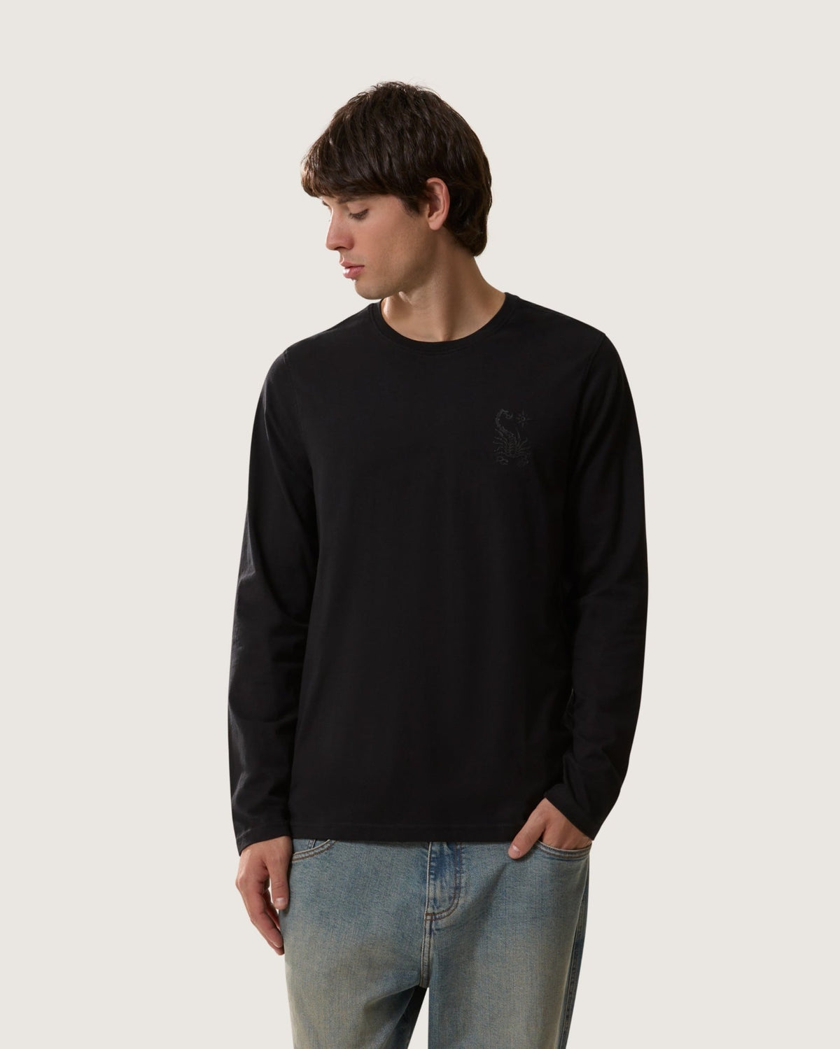 T-shirt a maniche lunghe essential "Iron" uomo - Scorpion Bay