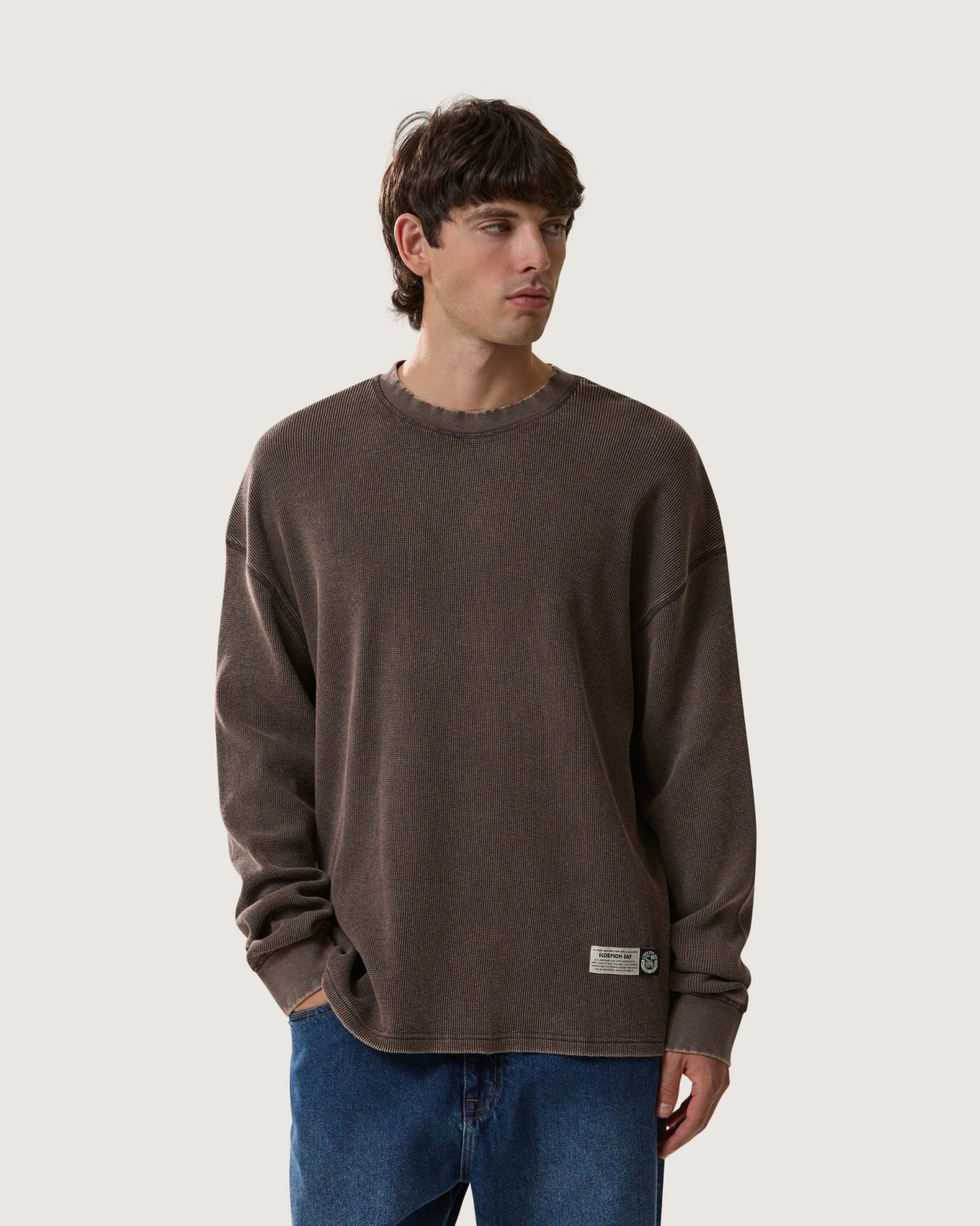 T-Shirt a maniche lunghe essential Waffle uomo - Scorpion Bay