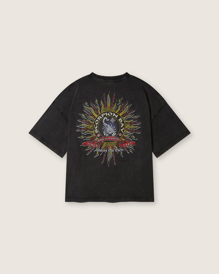 T-shirt boxy d'archivio "Baja Sun" uomo - Scorpion Bay