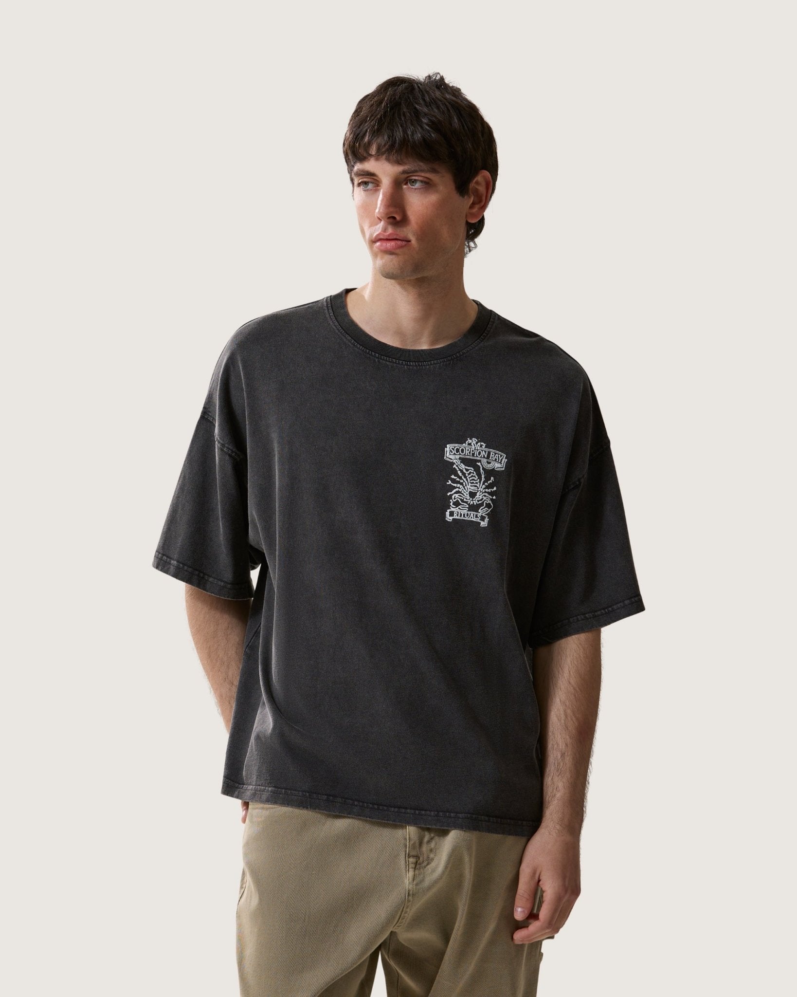 T-shirt boxy d'archivio "Baja Sun" uomo - Scorpion Bay