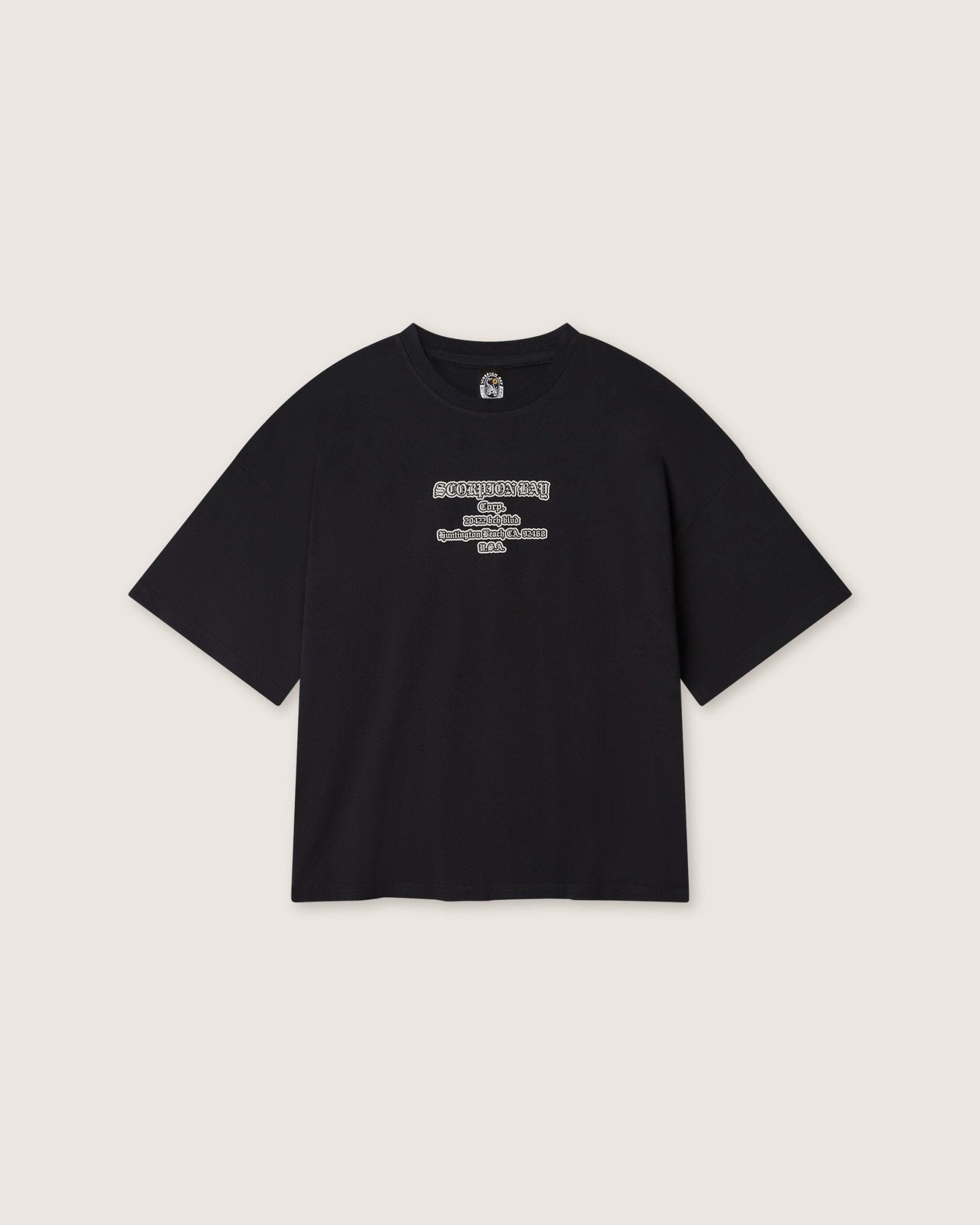 T-shirt boxy "Gothic Lettering" uomo - Scorpion Bay
