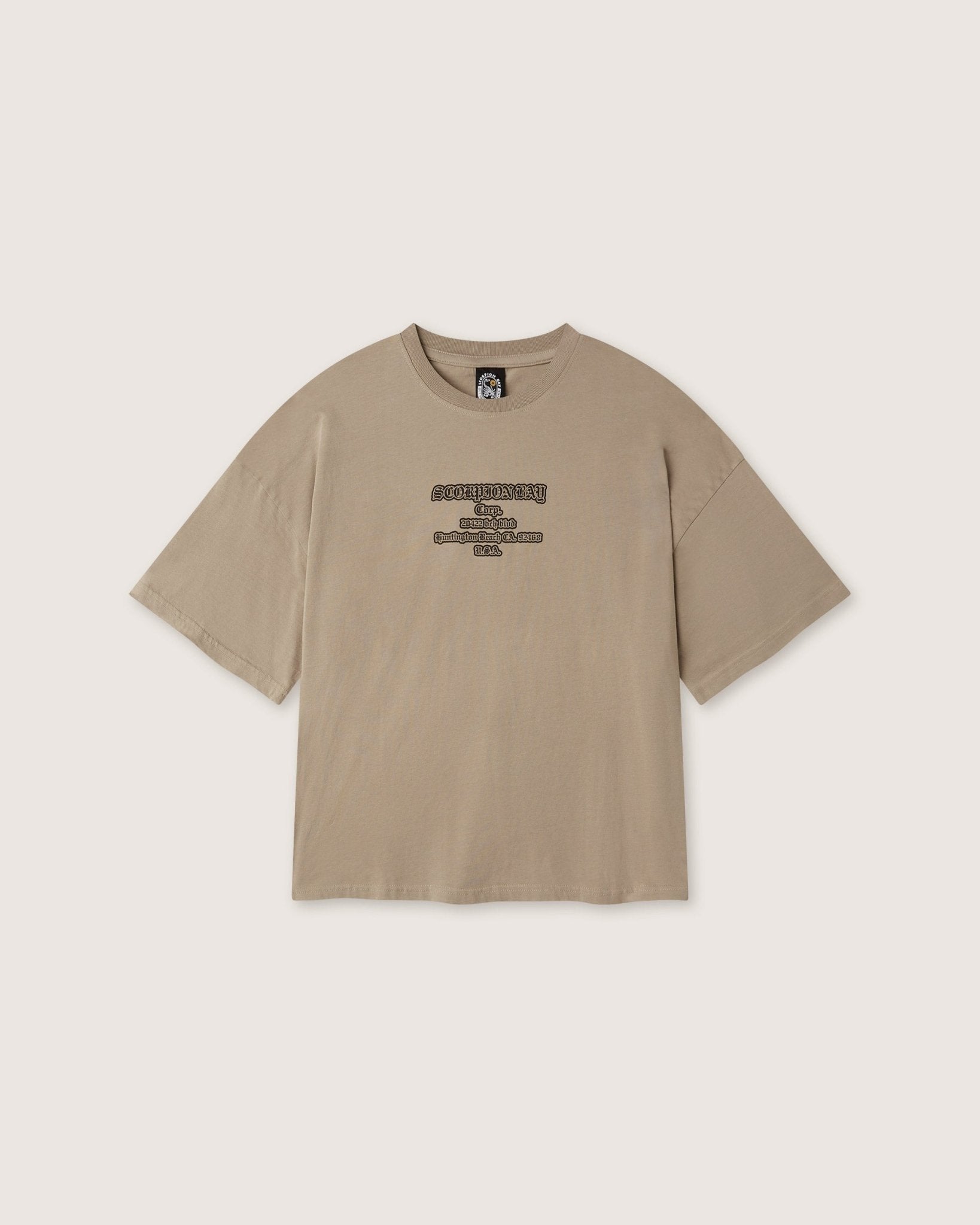 T-shirt boxy "Gothic Lettering" uomo - Scorpion Bay
