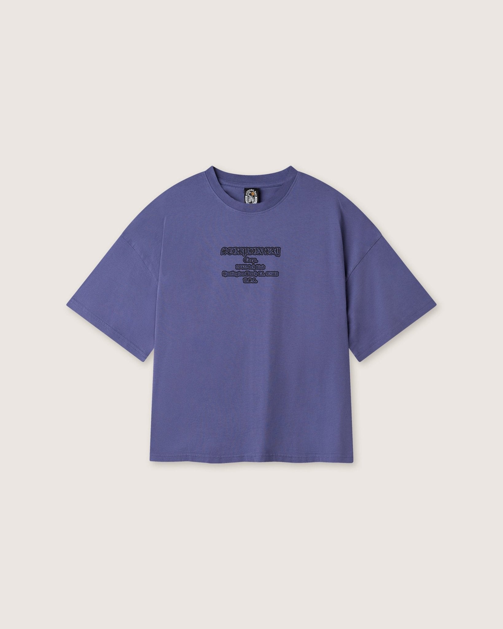 T-shirt boxy "Gothic Lettering" uomo - Scorpion Bay