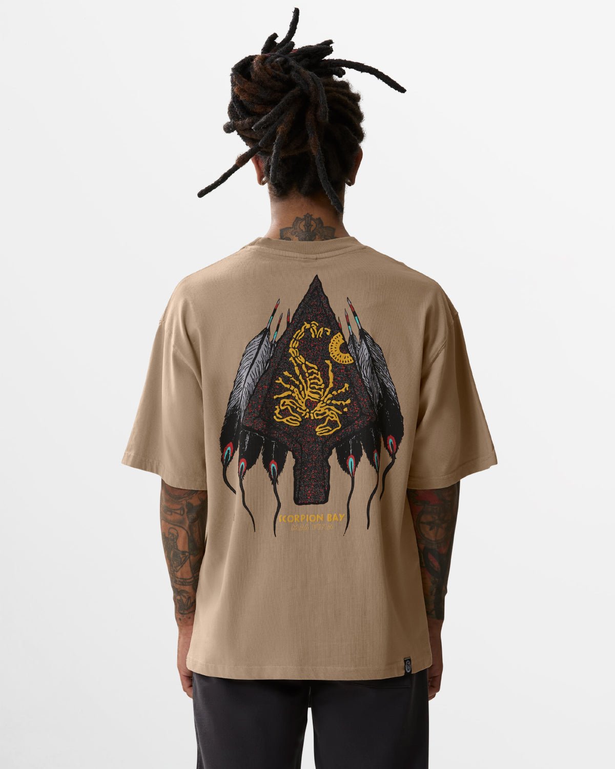 T-Shirt boxy stampata “Scorpion Arrow” uomo - Scorpion Bay