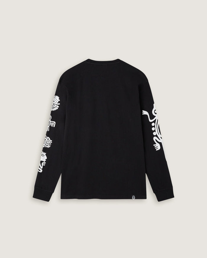 T-shirt manica lunga stampata "Aztec Symbols" uomo - Scorpion Bay