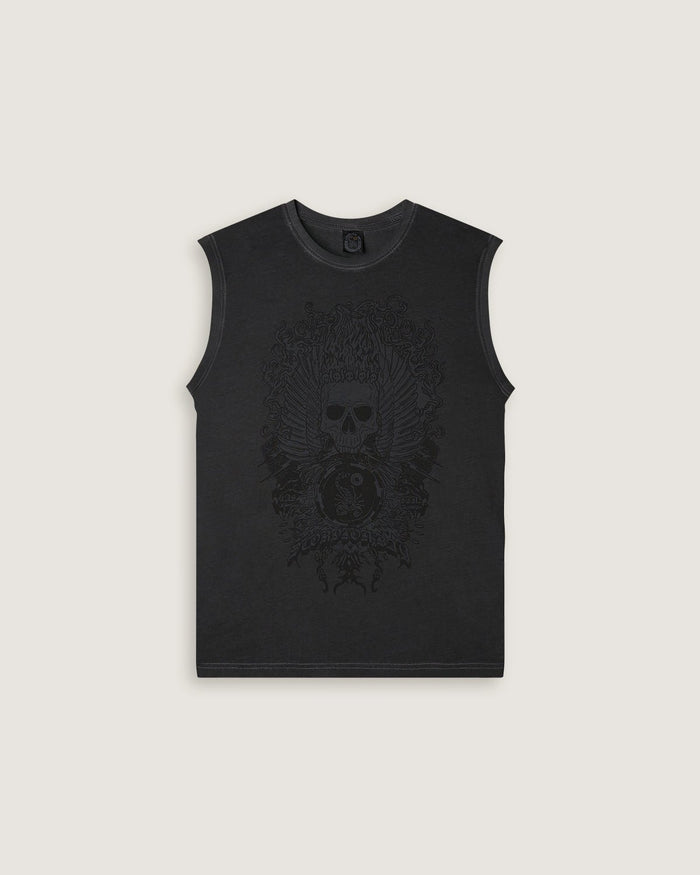 T-shirt smanicata stampata "Oniric Skull" uomo - Scorpion Bay