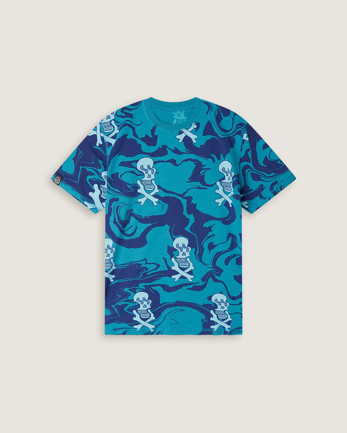 T-shirt stampata all over "Liquid Bones" bambino - Scorpion Bay