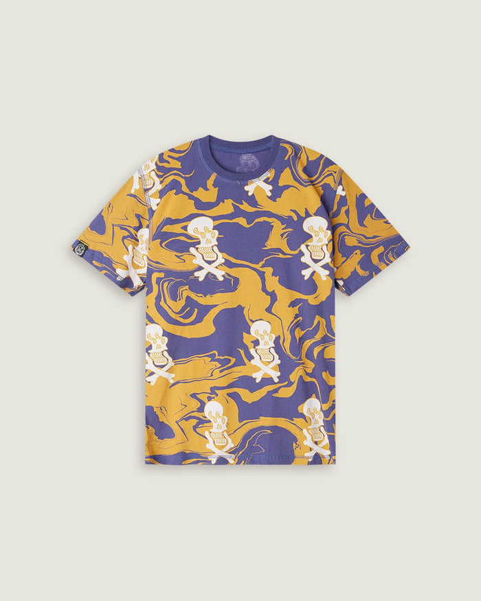 T-shirt stampata all over "Liquid Bones" bambino - Scorpion Bay