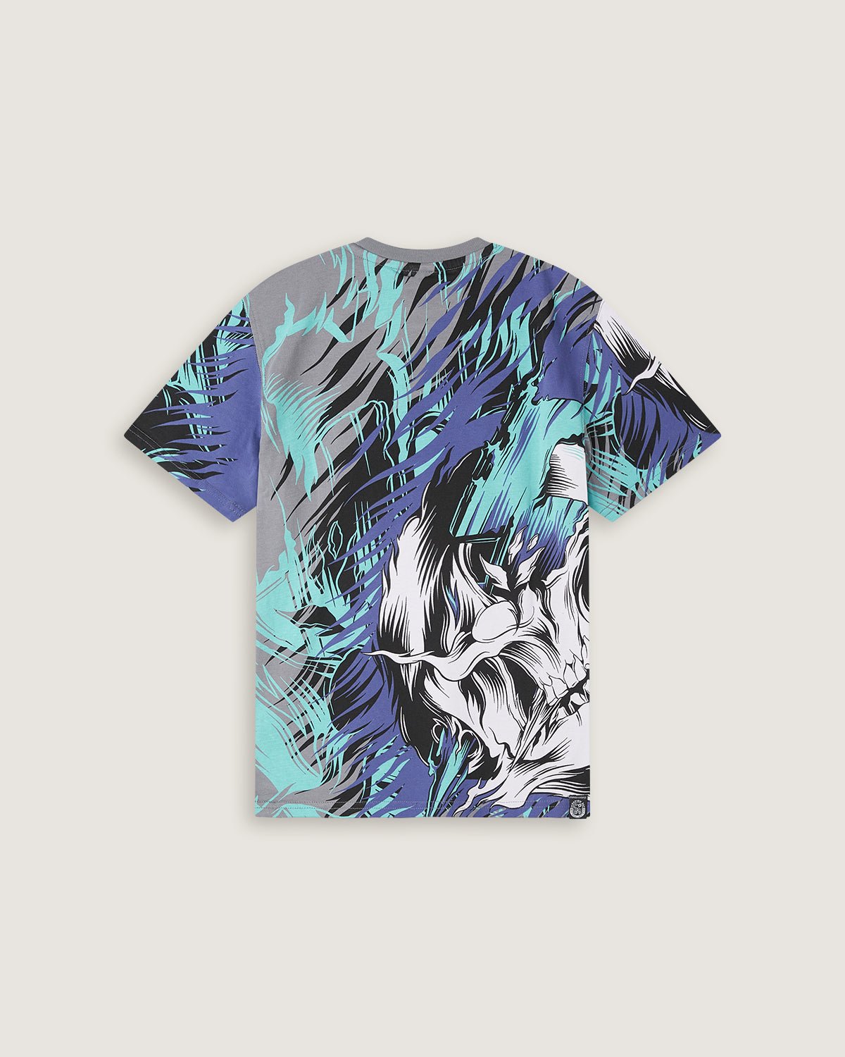 T-shirt stampata all over "Neon Skull" bambino - Scorpion Bay