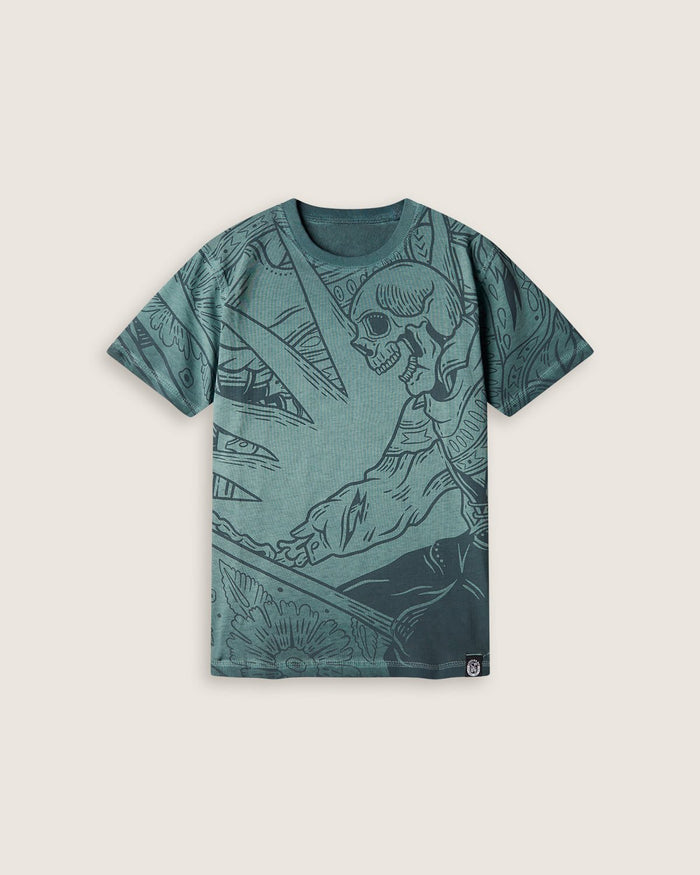 T-shirt stampata all over "Surf Rodeo" bambino - Scorpion Bay