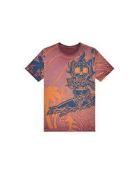 T-Shirt stampata all - over “Surfing Robot” bambino - Scorpion Bay