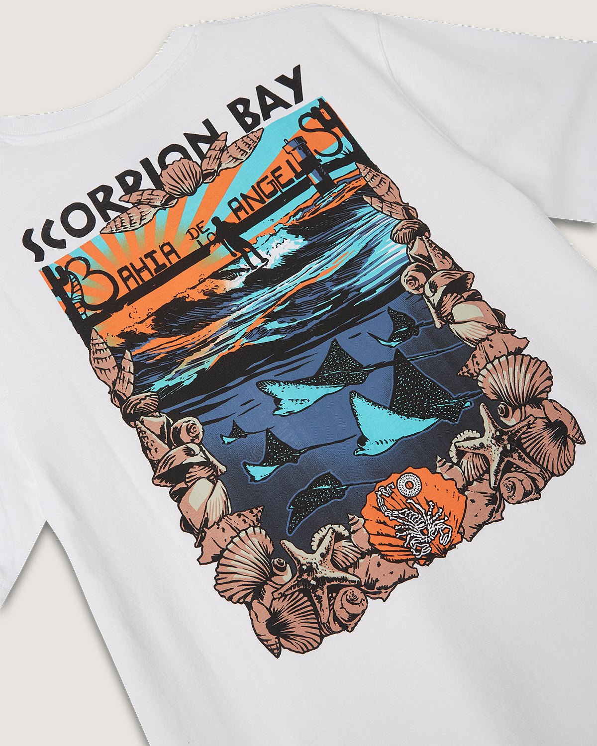 T-shirt stampata "Baja Tour: Bahia" uomo - Scorpion Bay