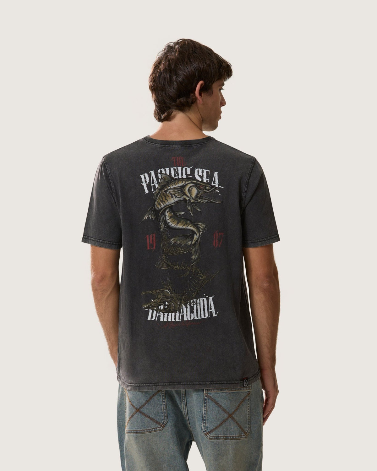 T-Shirt stampata "Barracuda" uomo - Scorpion Bay