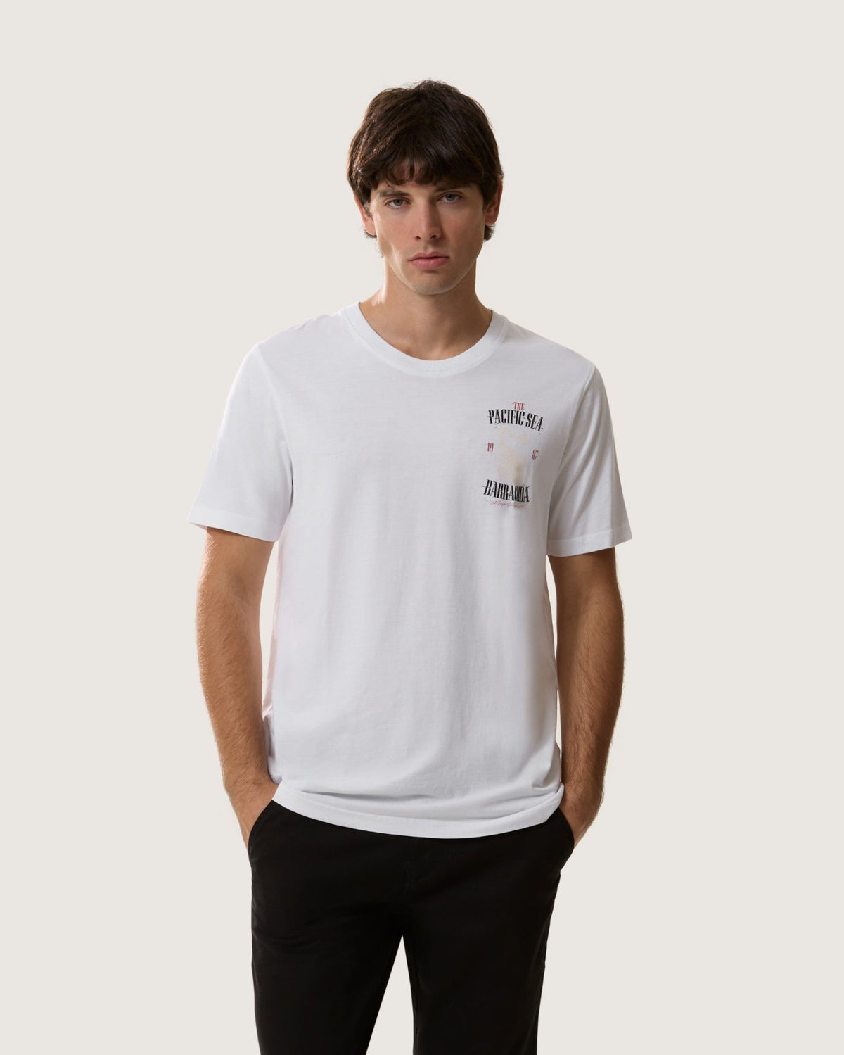 T-Shirt stampata "Barracuda" uomo - Scorpion Bay