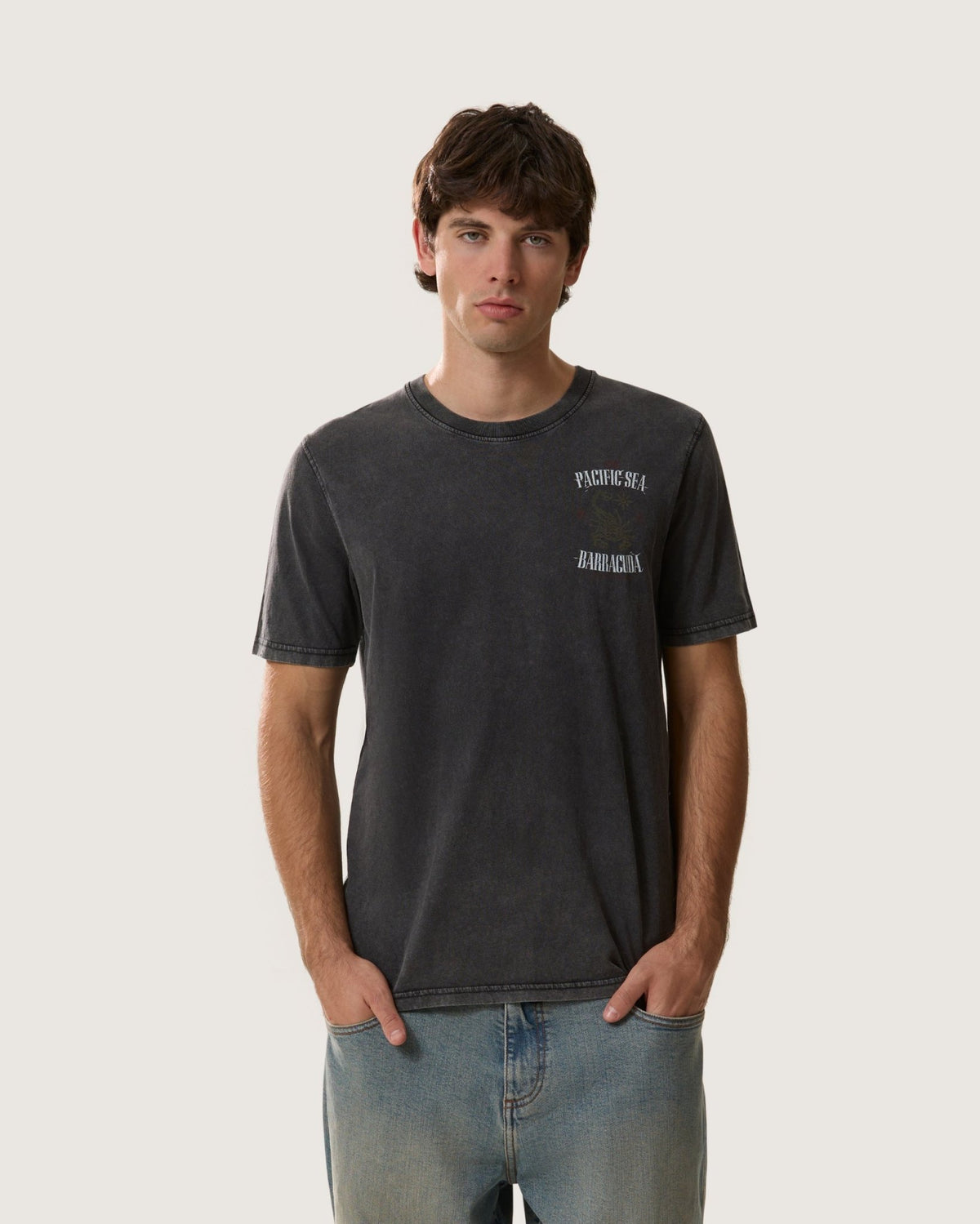 T-Shirt stampata "Barracuda" uomo - Scorpion Bay