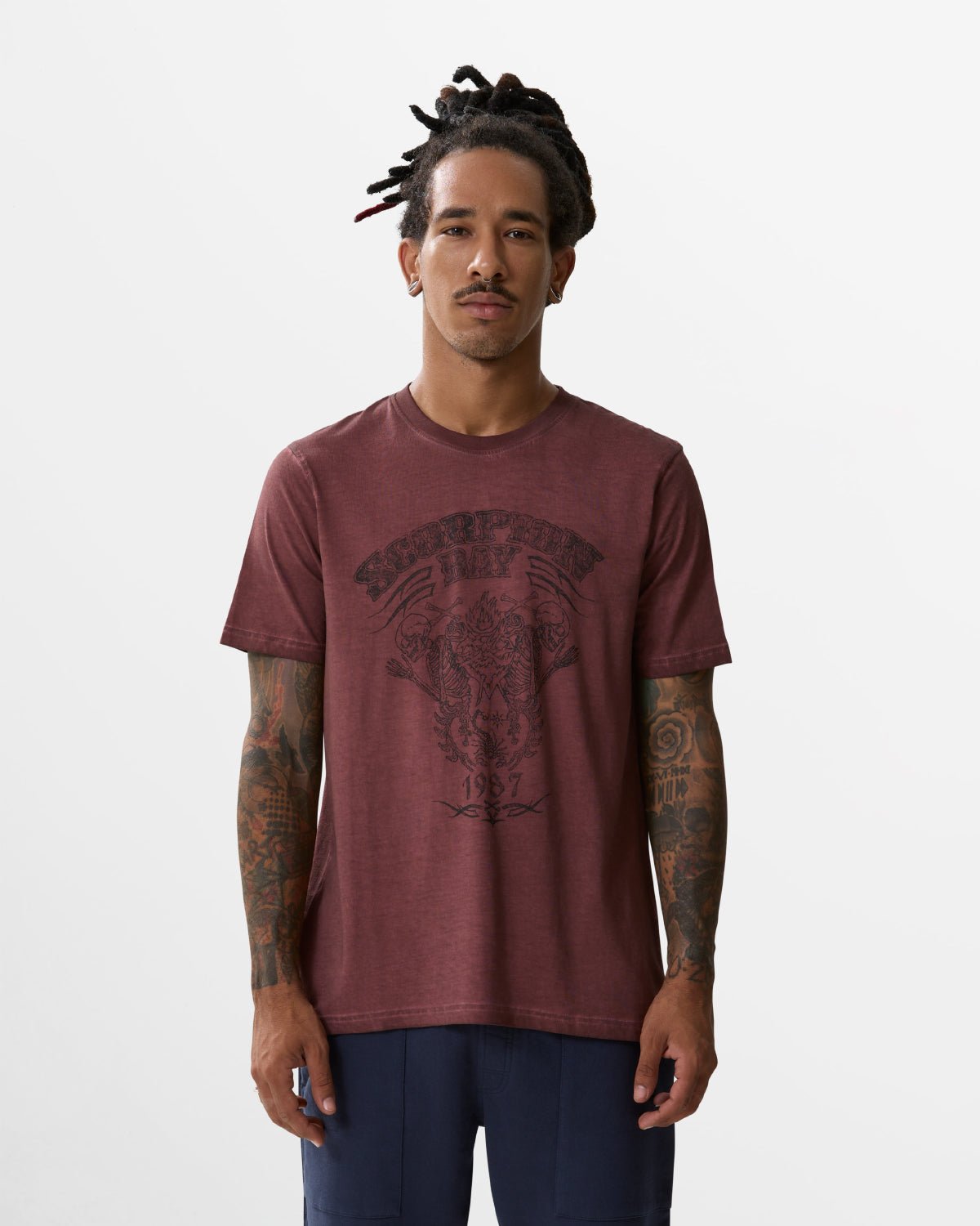 T-Shirt stampata “Bones 1987” uomo - Scorpion Bay