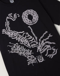 T-shirt stampata "Buona Suerte" con pin - tuck uomo - Scorpion Bay