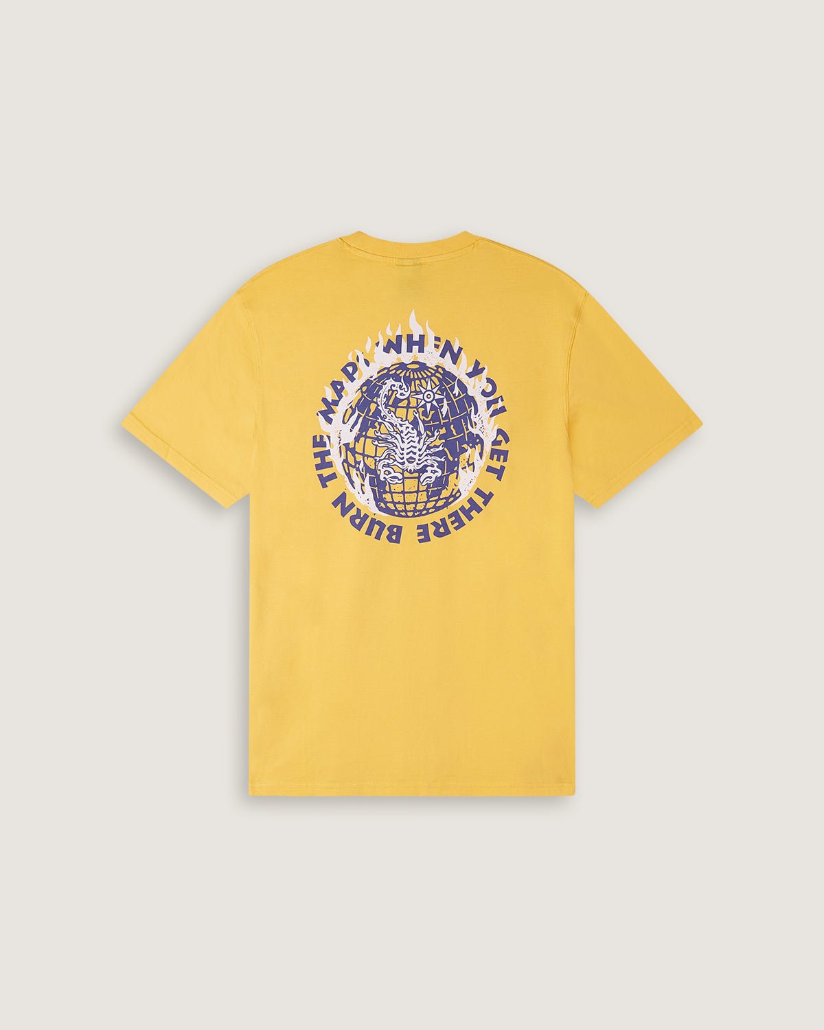 T-shirt stampata "Burning Globe" uomo - Scorpion Bay