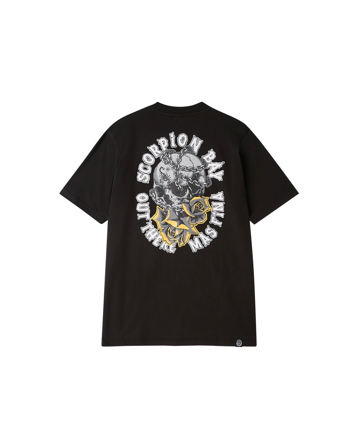 T-Shirt stampata "Chained Skull & Roses" uomo - Scorpion Bay