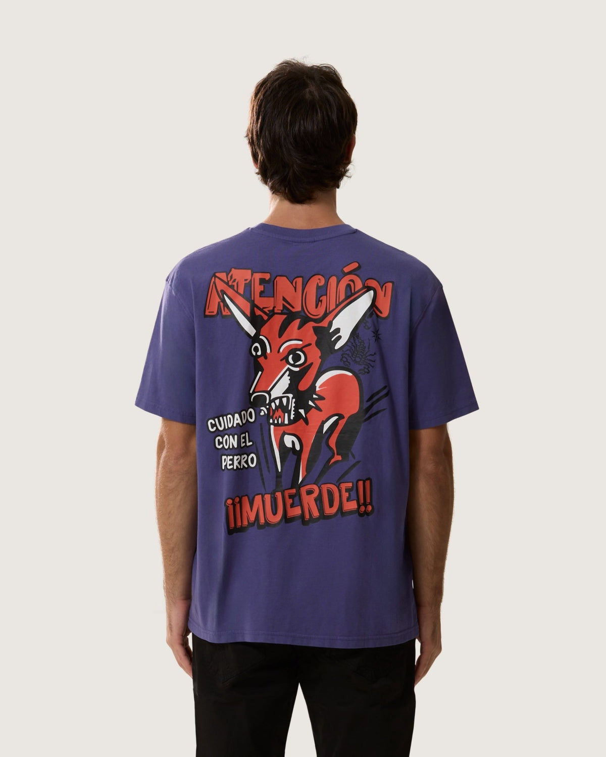 T-Shirt stampata "Cuidado Con El Perro" uomo - Scorpion Bay