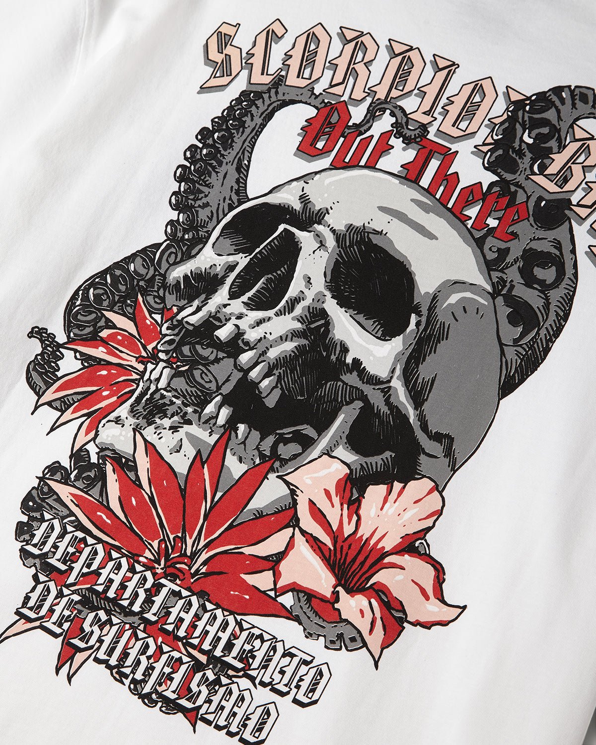 T-shirt stampata "Departamemento De Surfismo" uomo - Scorpion Bay