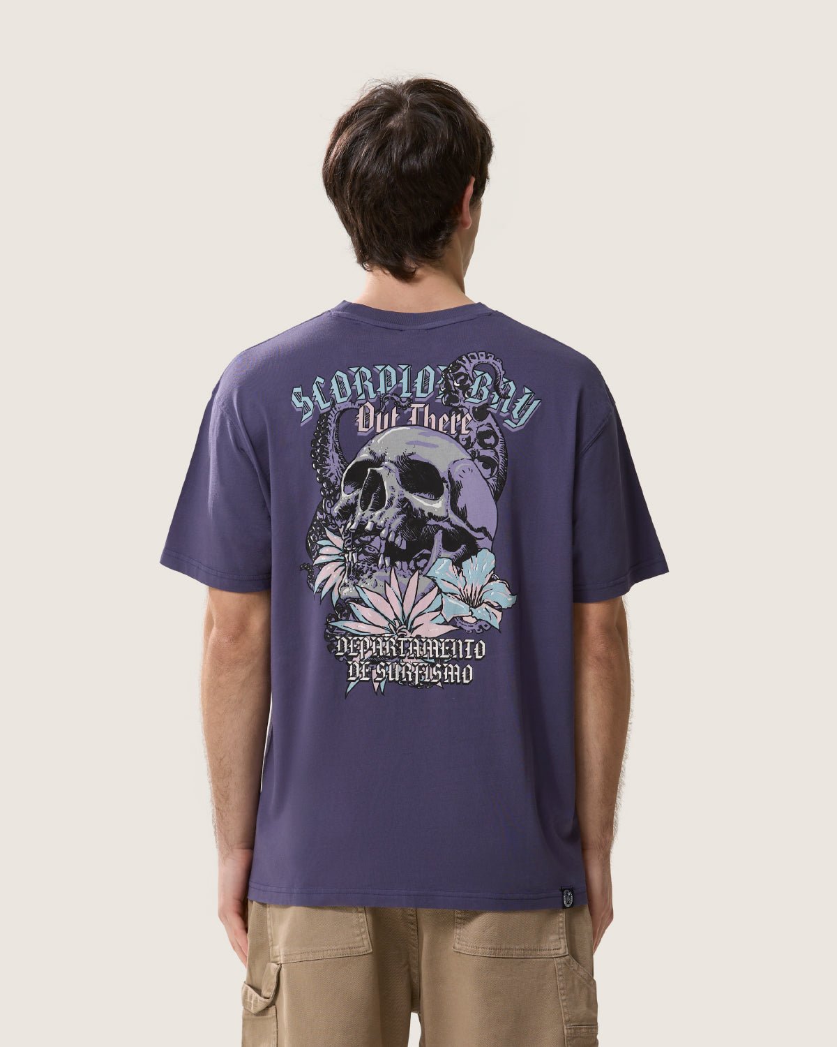 T-shirt stampata "Departamemento De Surfismo" uomo - Scorpion Bay