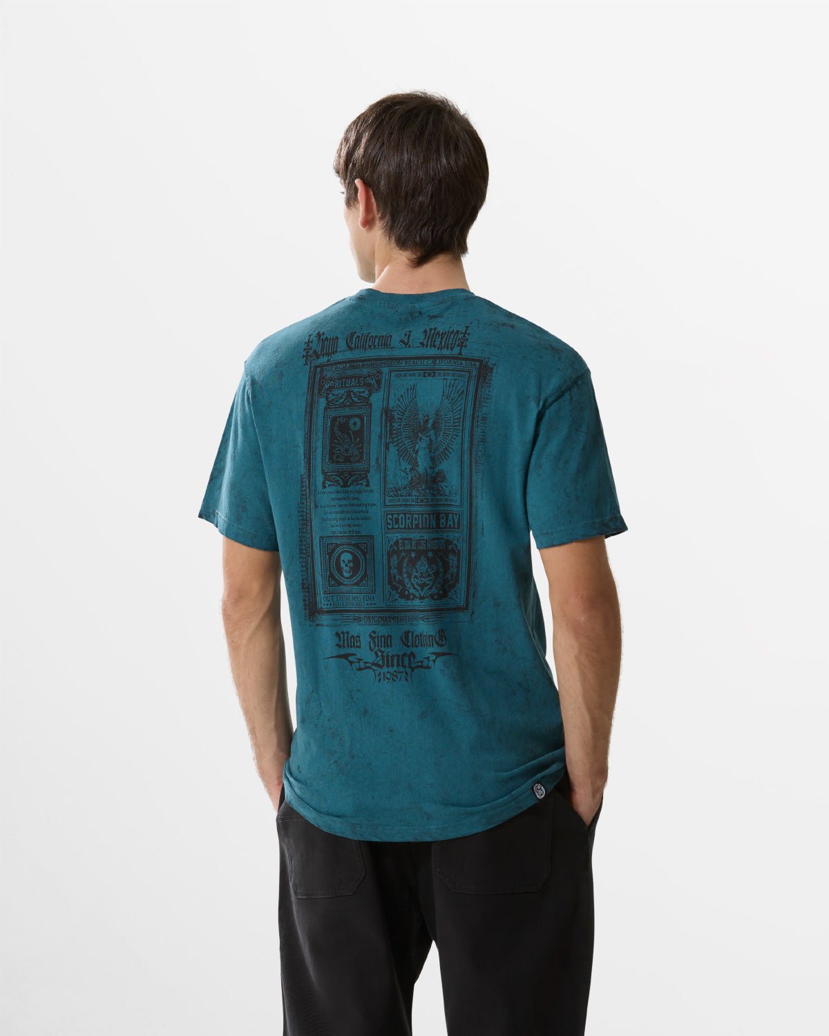 T-Shirt stampata "Dirty Estampilla" uomo - Scorpion Bay