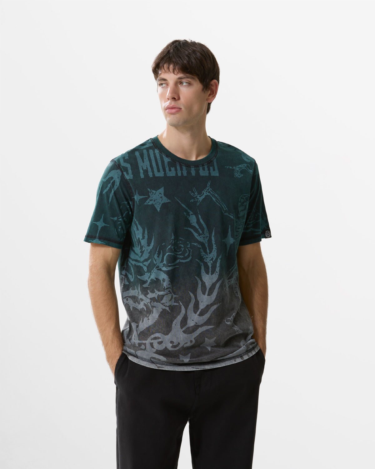 T-Shirt stampata Double Face "El Dia De Los Muertos" uomo - Scorpion Bay