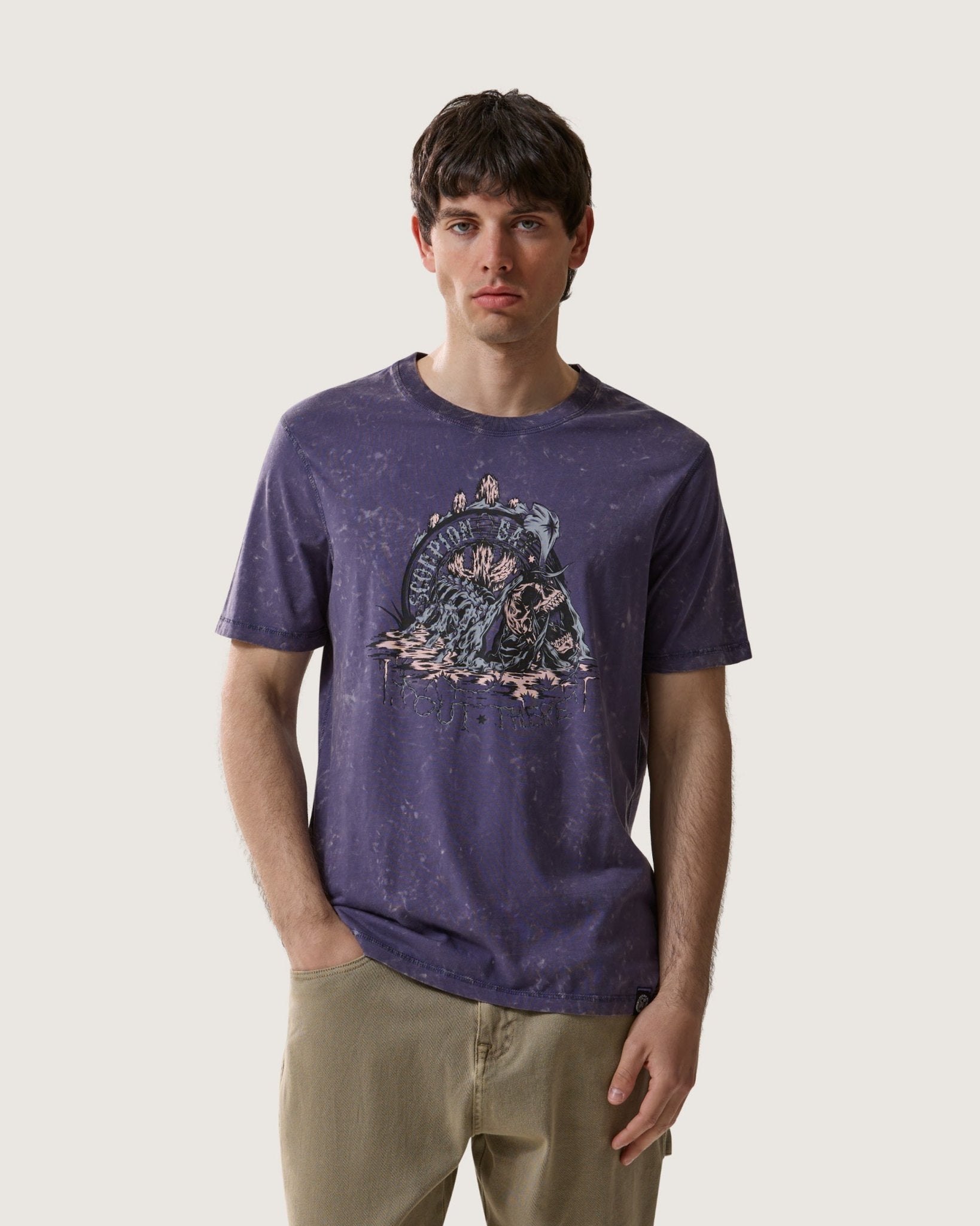 T-shirt stampata Double Face "La vida y la muerte" uomo - Scorpion Bay
