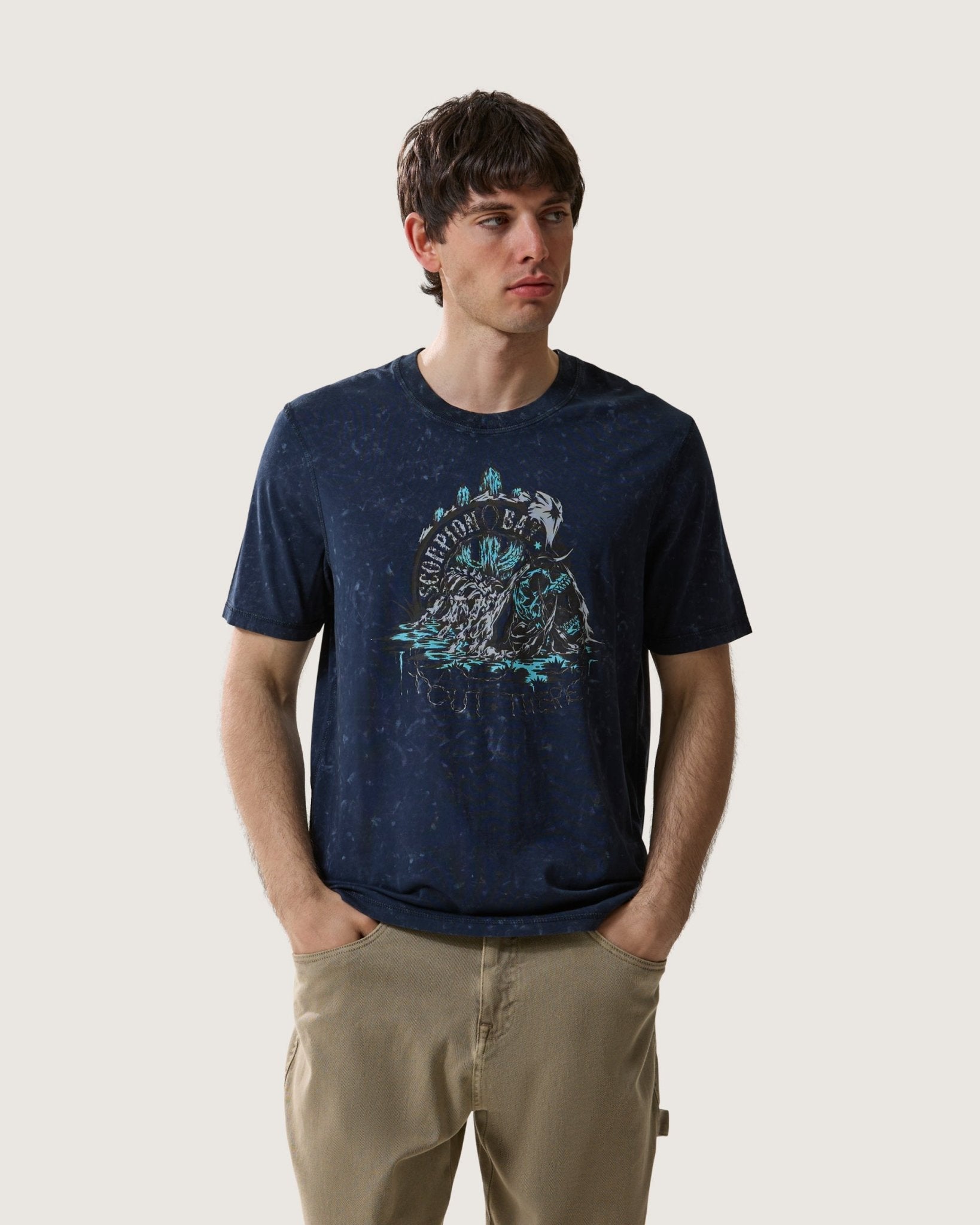T-shirt stampata Double Face "La vida y la muerte" uomo - Scorpion Bay