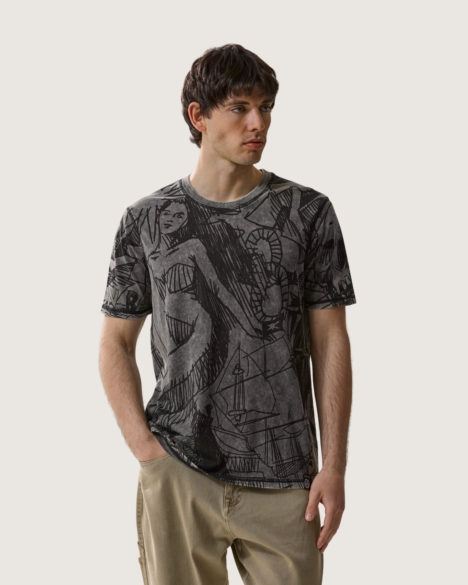 T-shirt stampata Double Face "Siren" uomo - Scorpion Bay