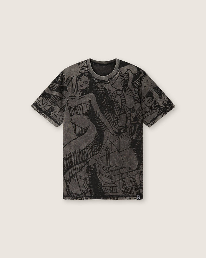T-shirt stampata Double Face "Siren" uomo - Scorpion Bay